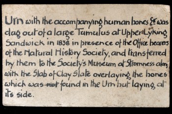 Original label. Image © Stromness Museum.
