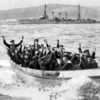Surrendering German sailors. Orkney Library & Archive.